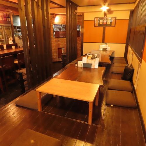 和モダンな空間でお食事を