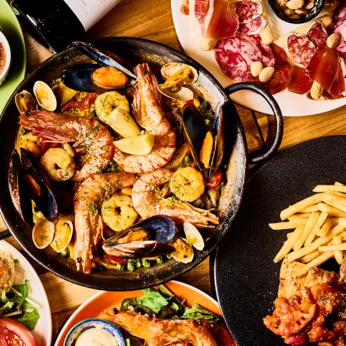 イギリス・スペイン料理でお酒もすすむ