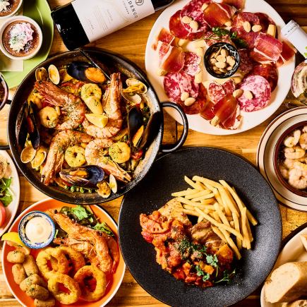 【アビー・スペシャル2h樽生スペインビールやスパークリング飲み放題付き全7品】コース