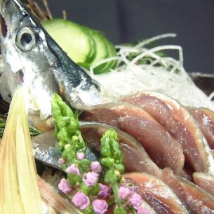 北海道産新物生さんま造り