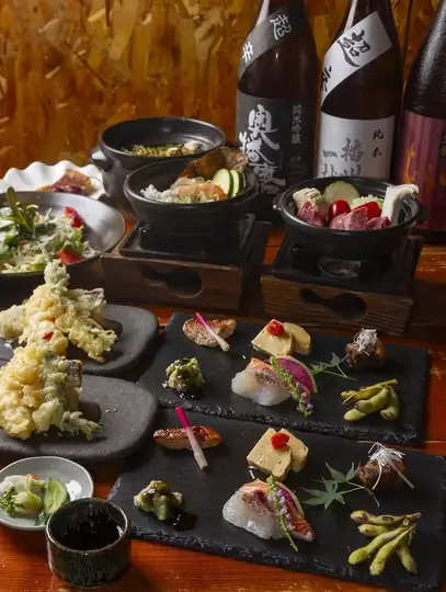 【陶瓷盤烤雞配時令蔬菜】奧卡尼亞套餐配精緻鯛魚飯≪2小時用餐時間≫含90分鐘暢飲