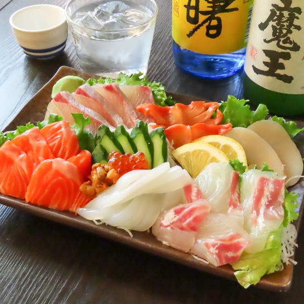 [Recommended] Sashimi and grilled fish