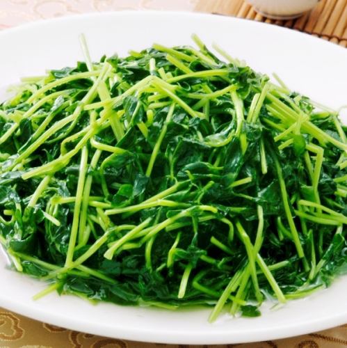 豆苗炒め