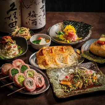 ◆3時間飲み放題付き◆『満足コース』野菜巻きや博多名物など全12品6000円⇒5000円