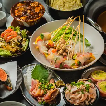 ◆3時間飲み放題付き◆『人気もの大集合コース』当店人気料理全12品7000円⇒6000円