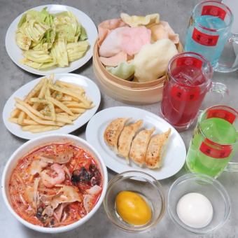 【2小时畅饮（含生啤）】女生之夜套餐♪ 6道菜，含点心和甜点任选☆ 3000日元（含税）