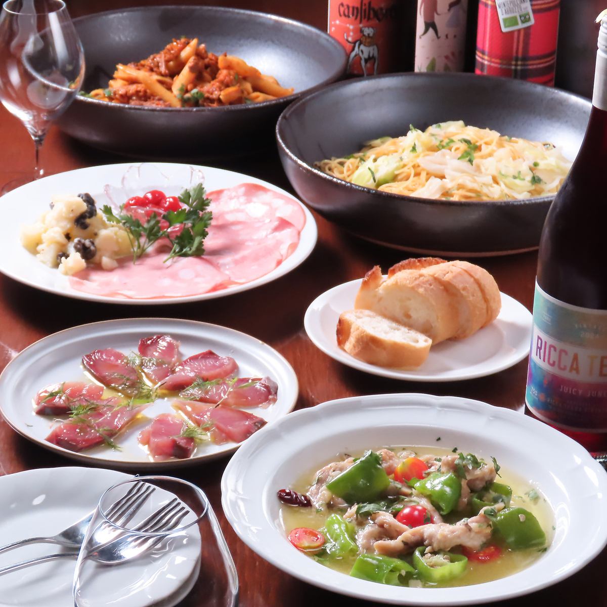 【たまプラーザ駅4分】大人の隠れ家 カジュアルイタリアン×創作料理◆