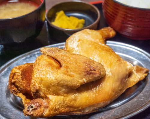 Half a fried chicken