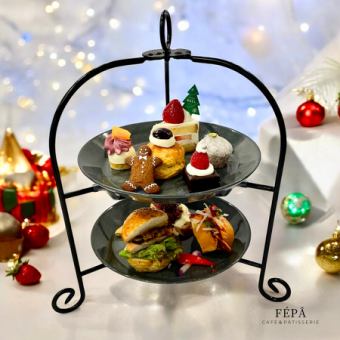 アフタヌーンティーセット【限定２０食】　11/1～　【少し早いクリスマスアフタヌーンティー♪】