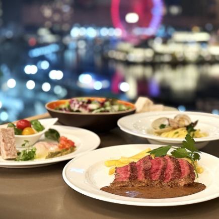 Enjoy pasta and a main course at the IL BARDO course: 5500 yen (tax included)