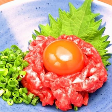 リピーター続出！ユッケや希少部位もあり大満足♪鍵矢焼肉上コース　全13品　