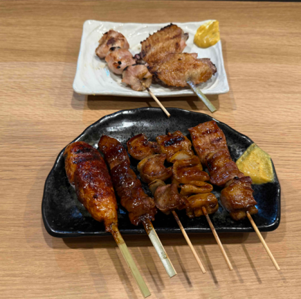 무로란 야키토리 맛 쿠라베 코스 2h 음방 5000엔(부가세 포함)