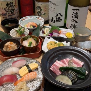 7/8月限定プレミアム飲み放題付『涼風会席』6800円⇒クーポン利用6300円(税込)
