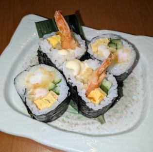 海老天ロール寿司
