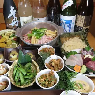 【8/9/10/11月限定】バリュープラン飲放題付『賑わいコース』4000⇒クーポン割引3500円〈全6品〉