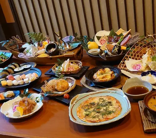 A variety of dishes handcrafted by artisans