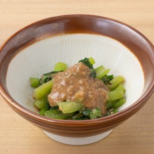 本日の青菜の胡麻和え