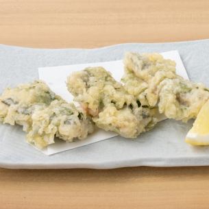 【魚介料理】いわし梅しそ天