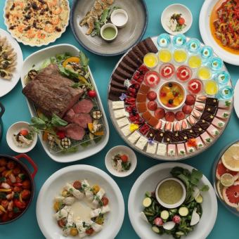 フォーシーズンズ♪【土日祝開催】夏のイタリアンランチビュッフェ（6月/7月）