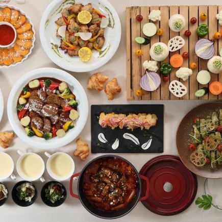 【平日限定】大人気！ローストポーク食べ放題！ランチバイキング（6月/7月）