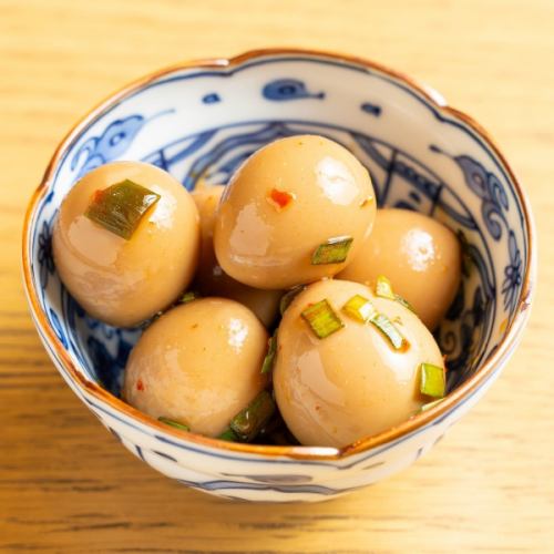 ピリ辛ニラうずら