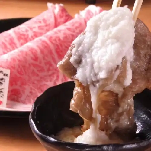 きた松の焼きしゃぶ　とろろ