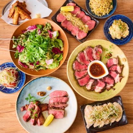 【3階限定】8名様~ご利用可能!スペシャルコース「2.5h飲み放題付き」4種炭火肉含む全13品5,980円