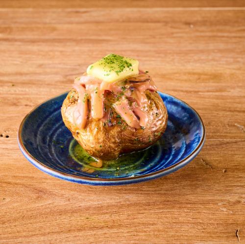 いか塩辛のじゃがバター