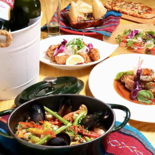 彩り豊かな料理が魅力。