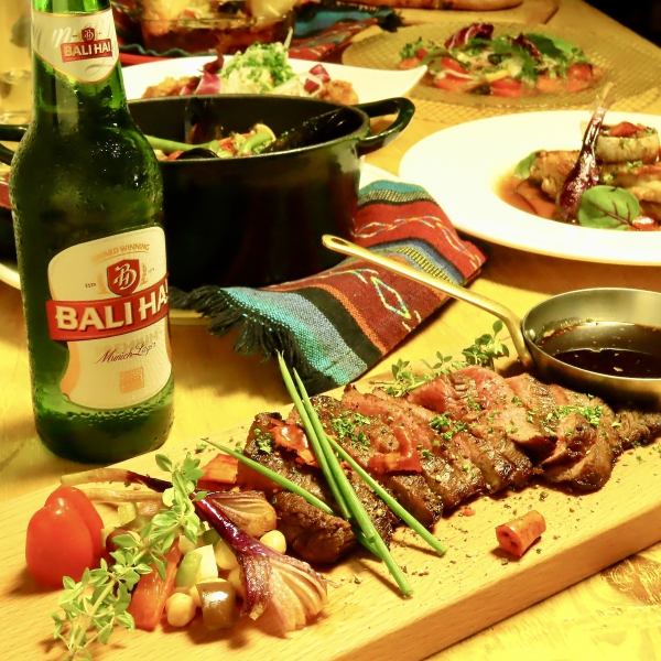 贅沢な飲み放題付コースは3990円/4800円/5500円