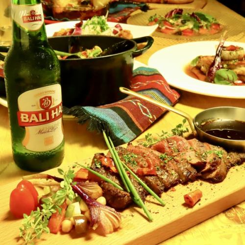 贅沢な飲み放題付コースは3990円/4800円/5500円