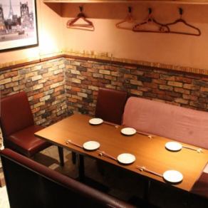 半個室席。周りを気にせず楽しめます♪