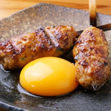 ピーマン肉詰め2個/月見つくね2本黄身付き