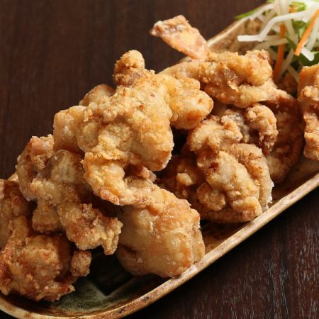 鳥の唐揚げニンニク生姜しょうゆ漬け/鳥の唐揚げタルタル添え