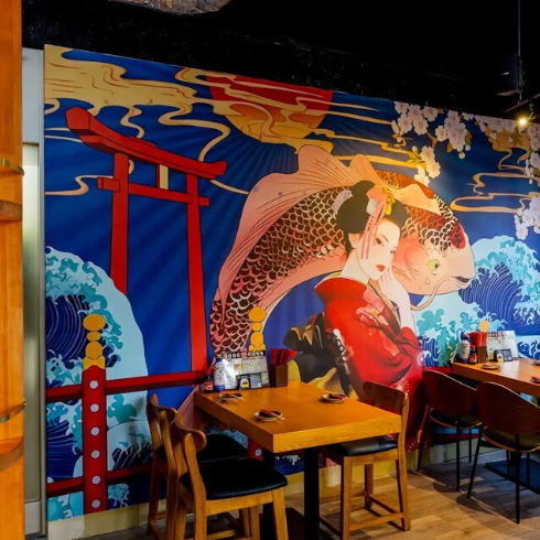 内装にこだわった、スタイリッシュな店内