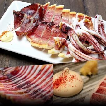 イカの甘辛味味噌焼き