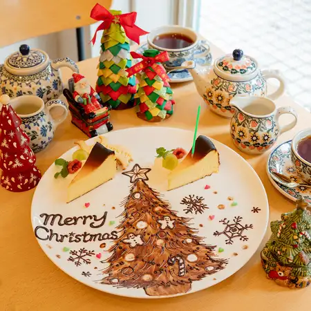 ★乾杯スパークリングワイン&イラストプレート付☆★キャメリッシュクリスマスランチコース★☆