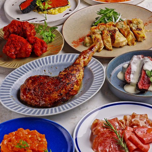 女子会などにもおすすめな肉&チーズコースは1980円~豊富にご用意☆