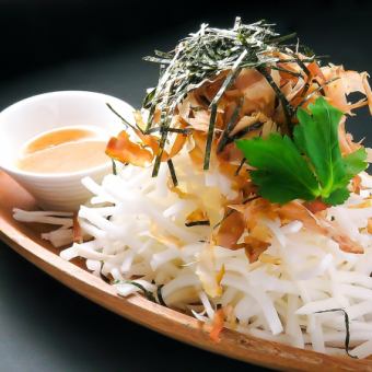 샤키샤키 무 샐러드