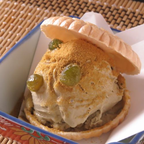 モナカのほうじ茶アイス