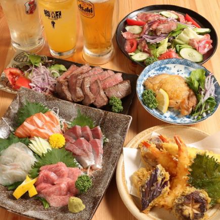 [Carefully selected ingredients!!] 10 dishes in total ◎ 5,000 yen all-you-can-drink course that exceeds our limit