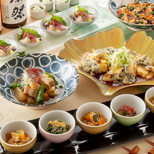 [早鸟/晚鸟套餐] 20%OFF!! [雅套餐] 6道菜+2小时无限畅饮 4,400日元 ⇒ 3,520日元