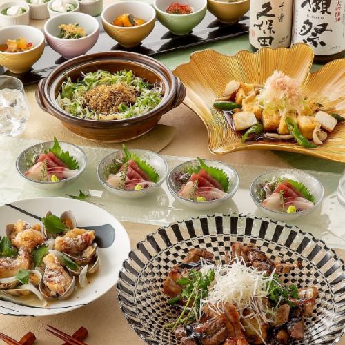 <Until 11/18>《Private room guaranteed》【Aoi Course】7 dishes in total, 2 hours all-you-can-drink included 5500 yen ⇒ 5000 yen (tax included)