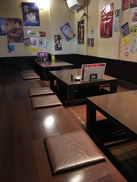 There is also a digging-type tatami room, which is a perfect match for talking with fun friends.