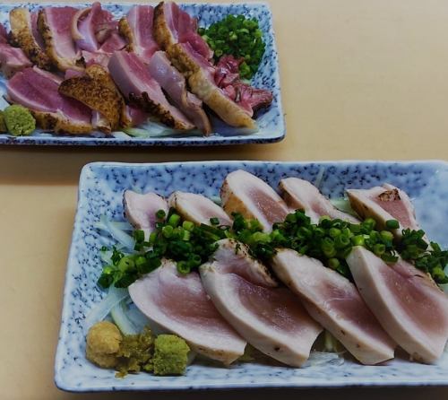 [Limited quantity] Tataki of local chicken! All-you-can-drink is also available