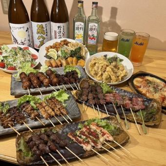 Yakitori course/Asahi Super Dry, a wide variety of drinks! Premium 90 minutes all-you-can-drink for 5,000 yen
