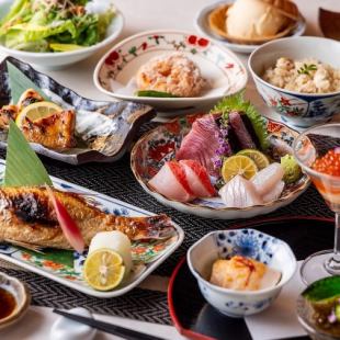  ワンランク上のご接待に！押し寿司のお土産付き【花菱コース】お料理のみ