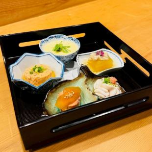 期間限定◎白子やあんこう、寒サワラなど冬の味覚全9品【冬立花コース】お料理のみ