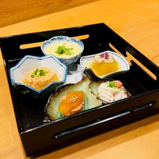 期間限定◎白子やあんこう、寒サワラなど冬の味覚全9品【冬立花コース】お料理のみ