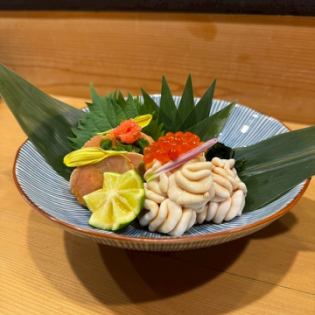 白子とあん肝ポン酢 合い盛り